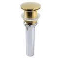 Kingston Brass Brass Pop Up Drain for Cast Iron Utility Sink, Polished Brass GCL112PB